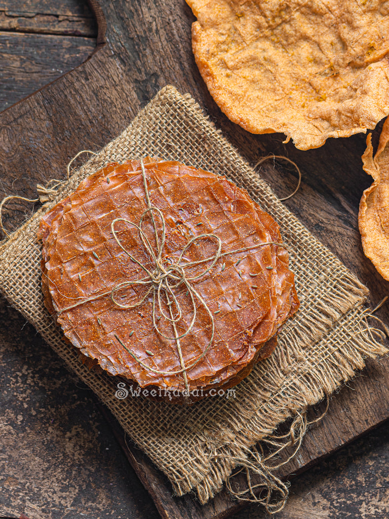 Maravalli Kizhangu Appalam (Homemade).